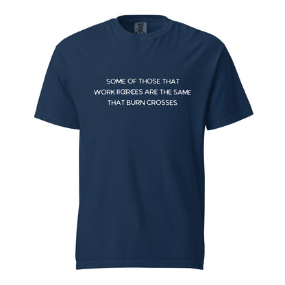 THEY BURN CROSSES T SHIRT