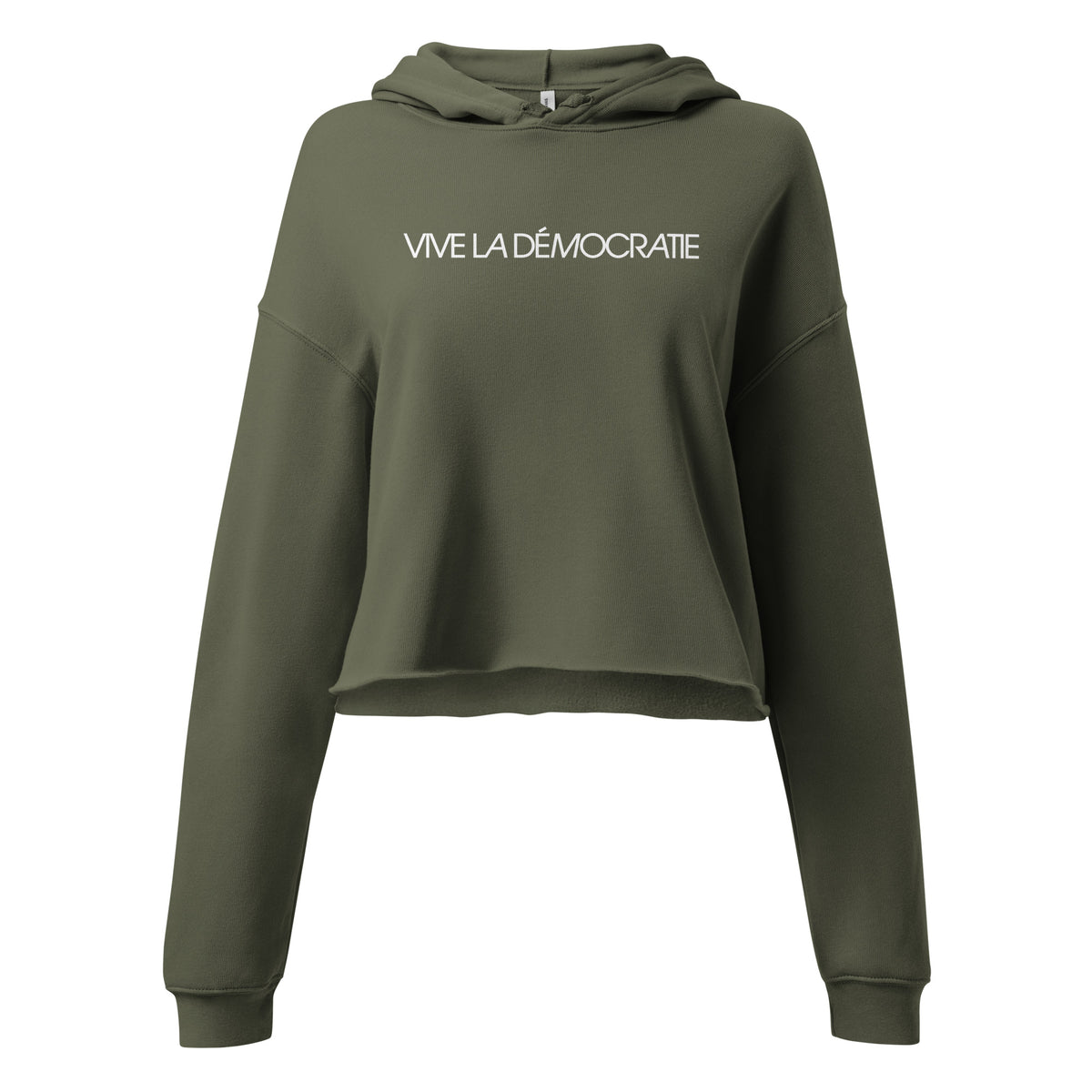 VIVE LA DÉMOCRATIE CROPPED HOODIE