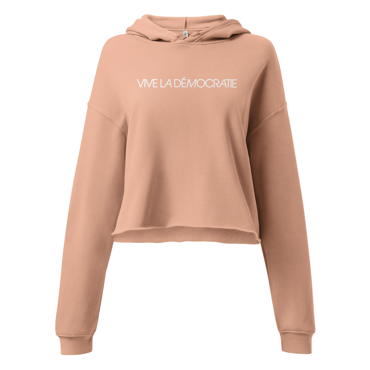 VIVE LA DÉMOCRATIE CROPPED HOODIE