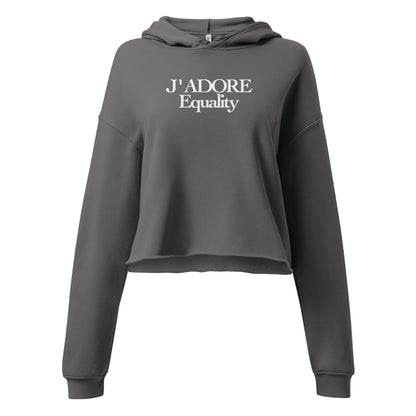 J'ADORE EQUALITY CROPPED HOODIE
