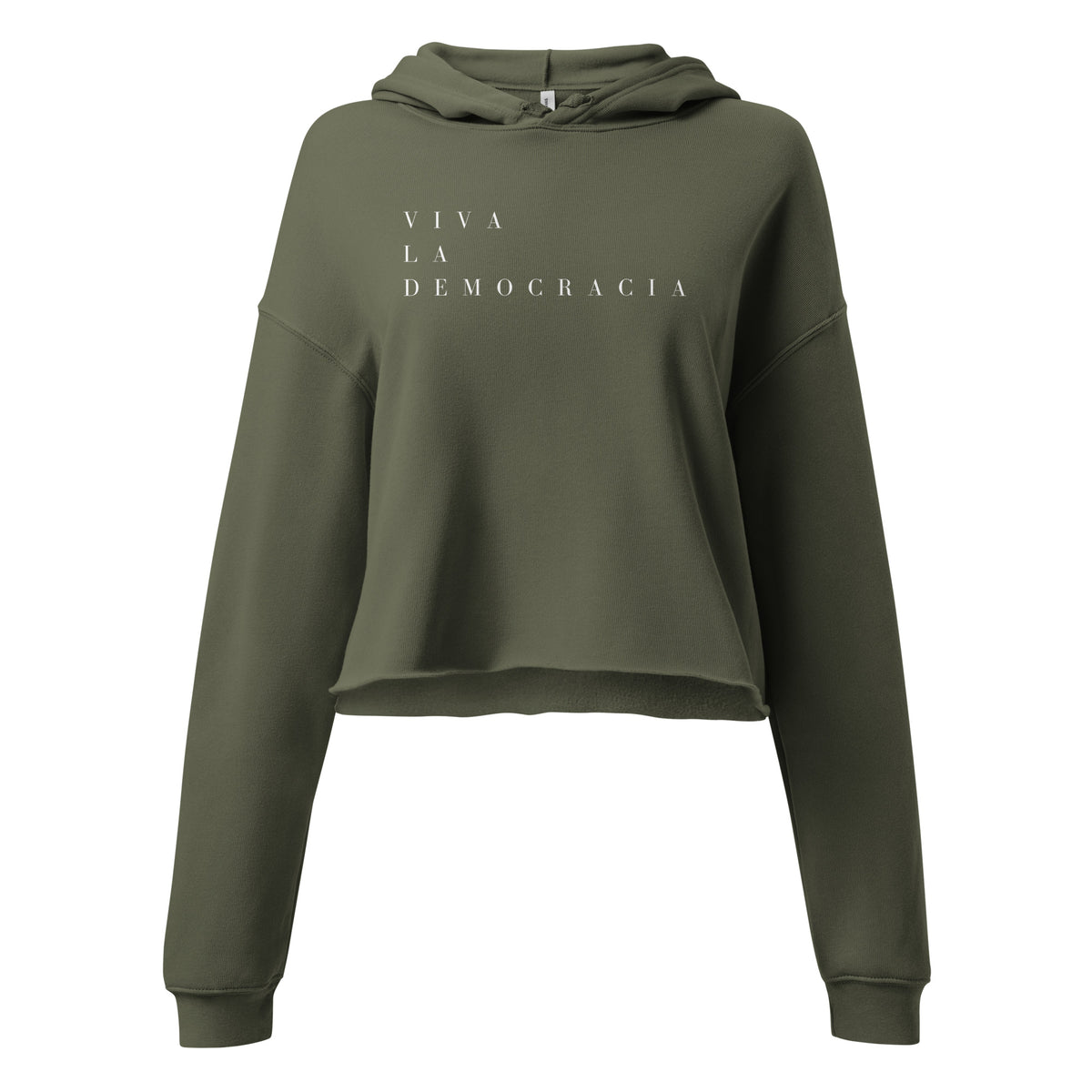 VIVA LA DEMOCRACIA CROPPED HOODIE