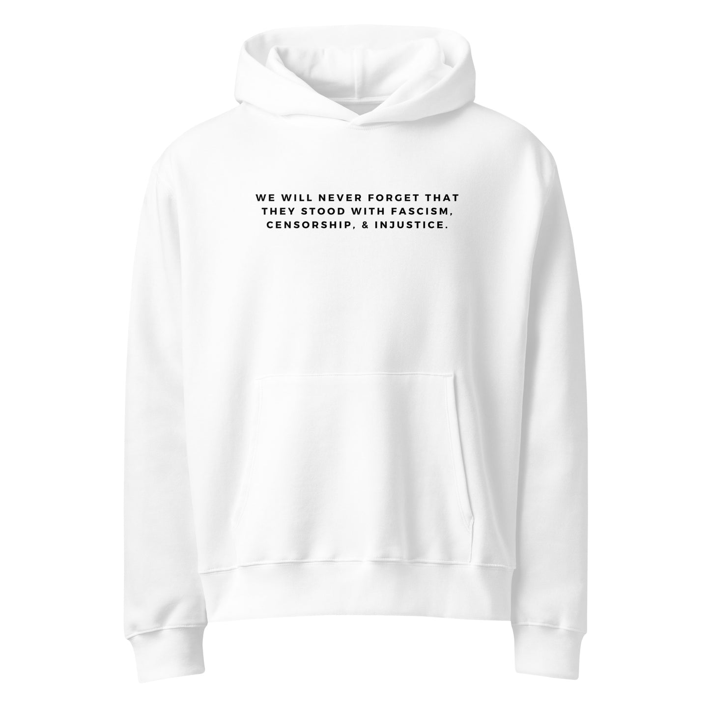 THEY STOOD WITH INJUSTICE HOODIE